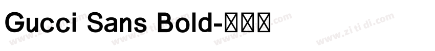 Gucci Sans Bold字体转换